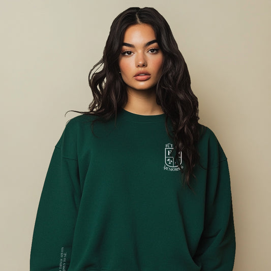 Good Things Always Happen to Me Sweater - Dark Green